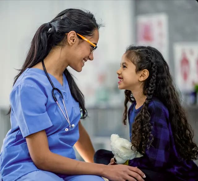 Doctor with child